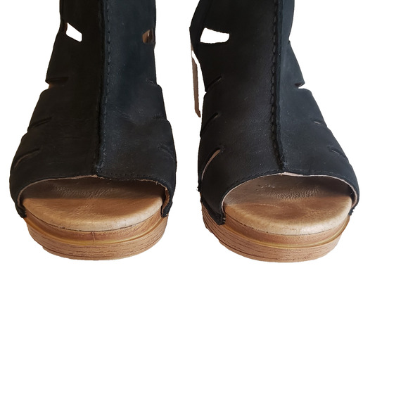 Dansko Black and Brown Women Sandals - Picture 10 of 15